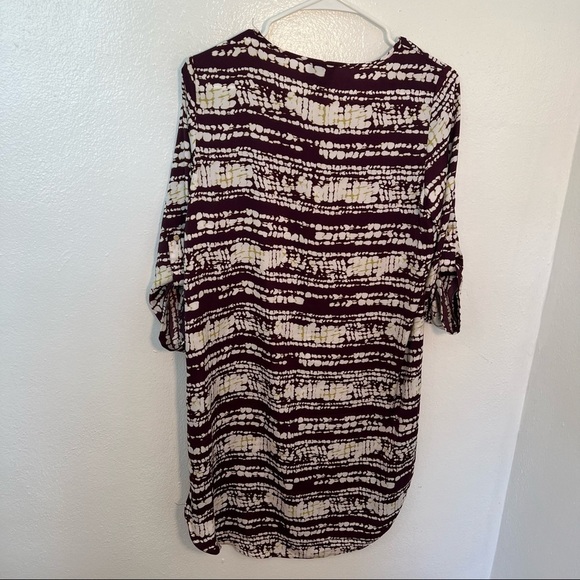 Mossimo Shift Dress Purple White Geometric - Picture 6 of 8